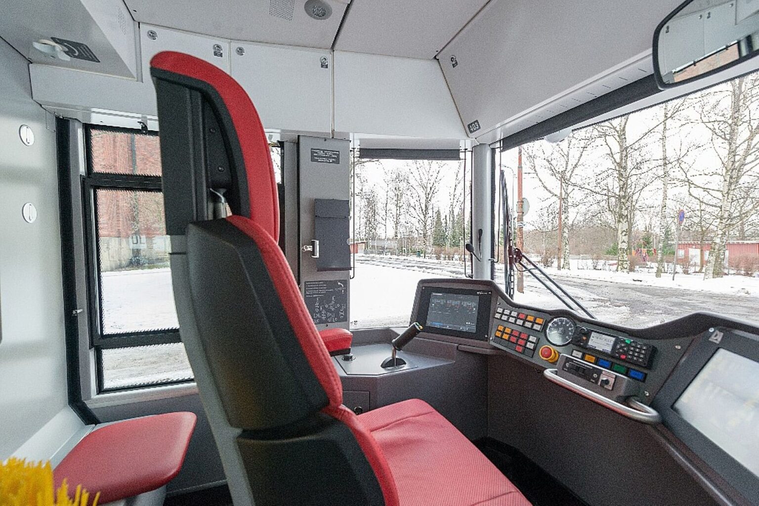 ForCity Helsingis kasutusel oleva trammi juhikabiin